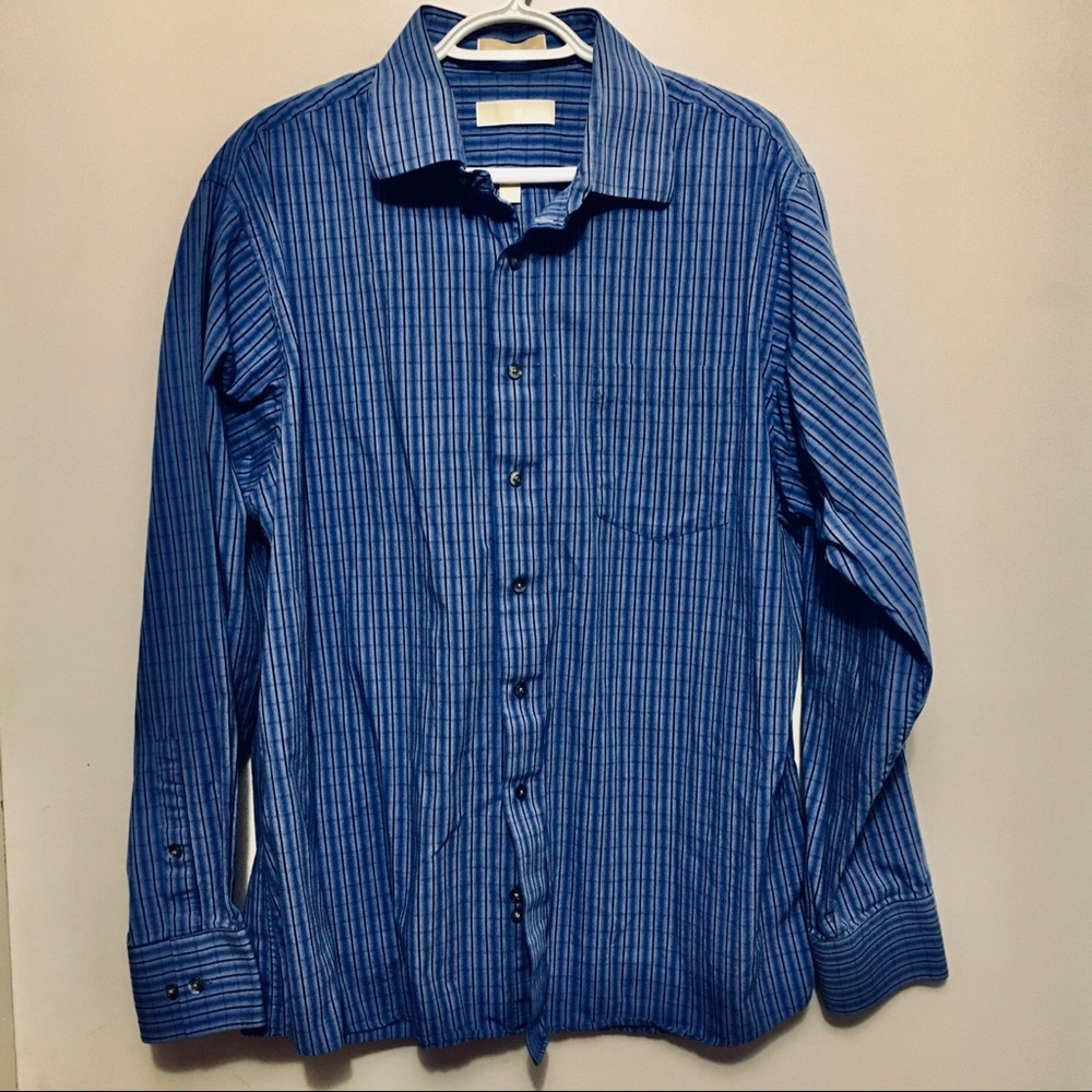 Men’s XL MICHAEL Michael Kors Blue Dress Shirt